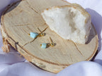 Larimar Kugelkopf-Ohrringe für Ruhe, Leichtigkeit & Gelassenheit