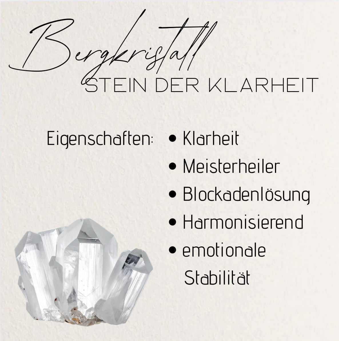 Bergkristall Armband