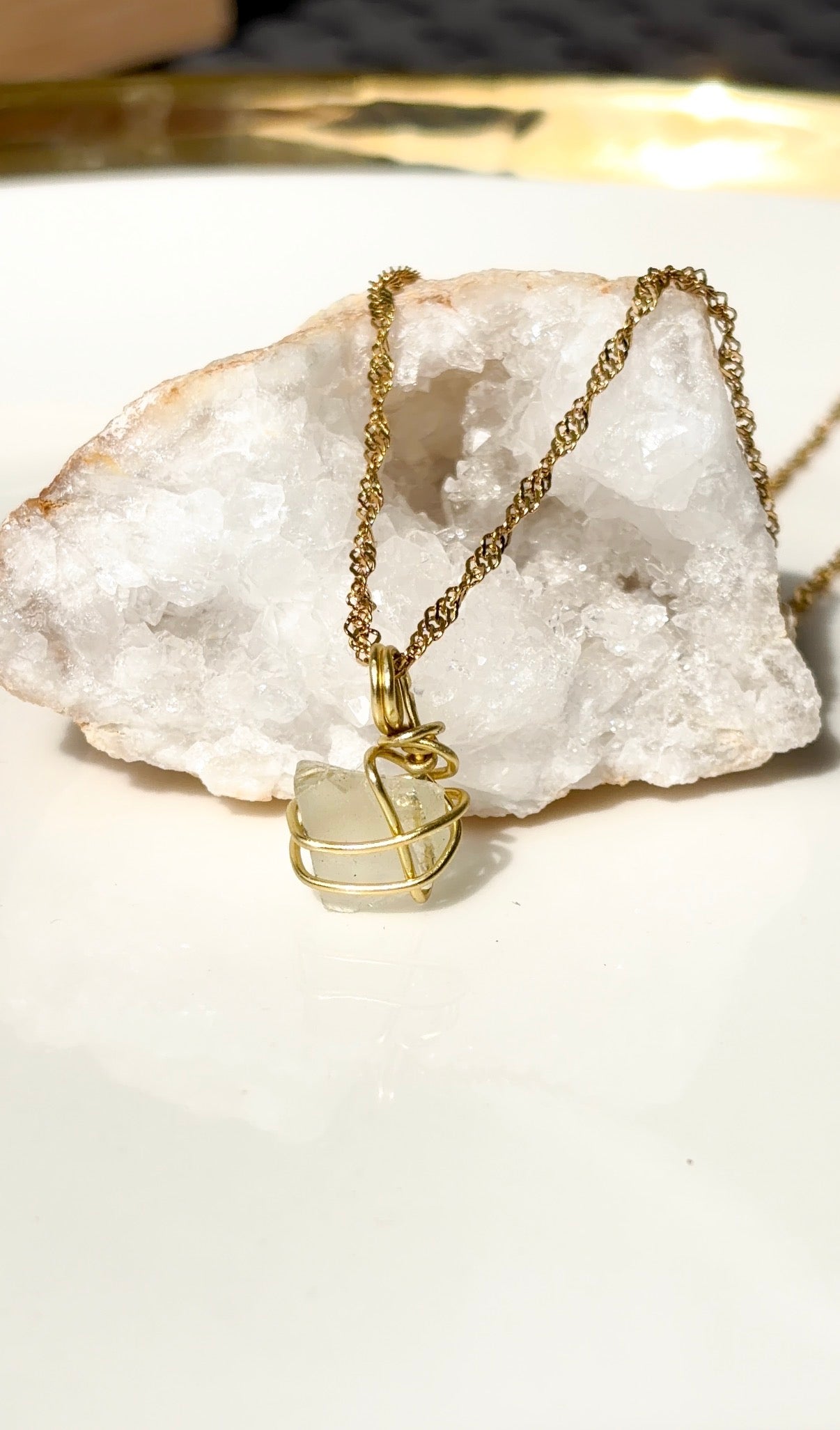 Grüne Amethyst Kette für Klarheit, Ruhe & Herzenergie