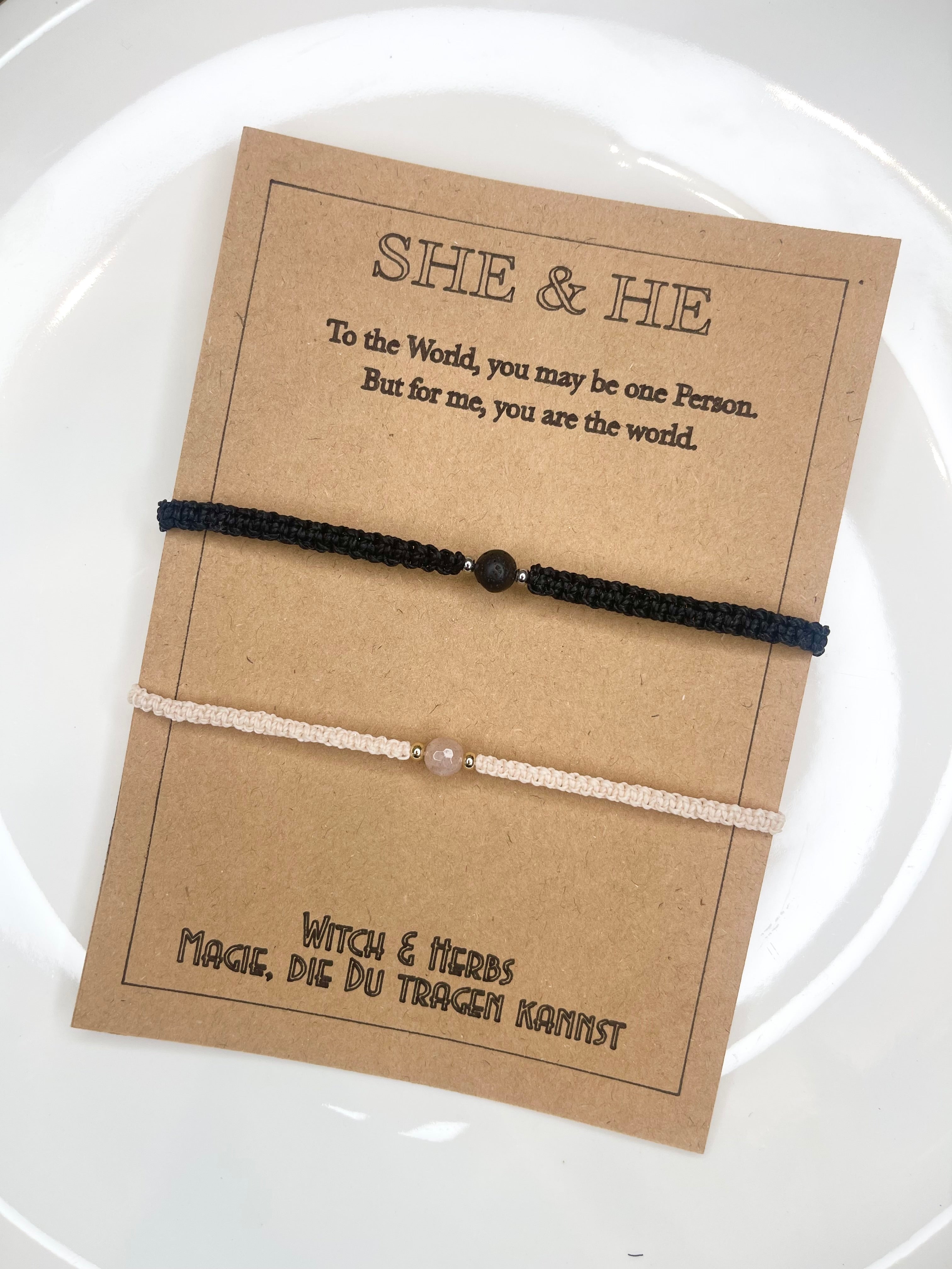 SHE & HE Partnerarmbänder