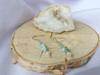 Ohrringe mit Larimar und Süßwasserperle für Ruhe & Eleganz