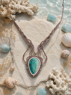 Ocean Whisper - Azurit & Rosenquarz Kette