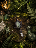 Woodland Guardian - Prehnit & Bergkristall Kette