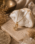 Moon Whisper - Mondstein Kette Gold