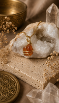 Amber Glow - Bernstein Kette Gold