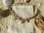 Fußkette mit Muschel & Perlmutt