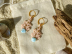 Ocean Blossom - Larimar Ohrringe