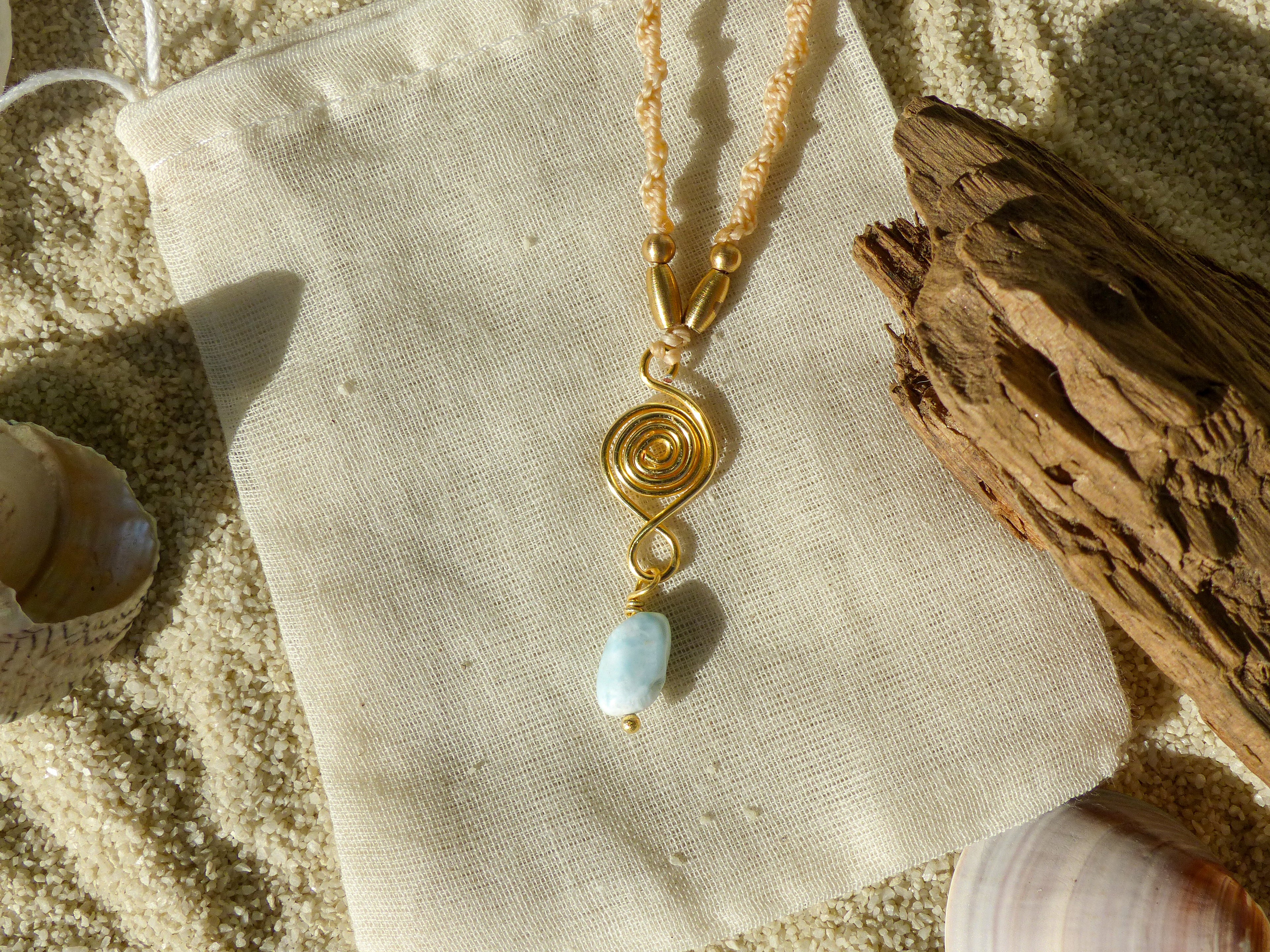 Ocean Seaspiral - Larimar Kette