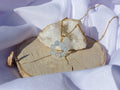 Aquamarin Kette Gold für Leichtigkeit, Ruhe & sanfte Blütenenergie