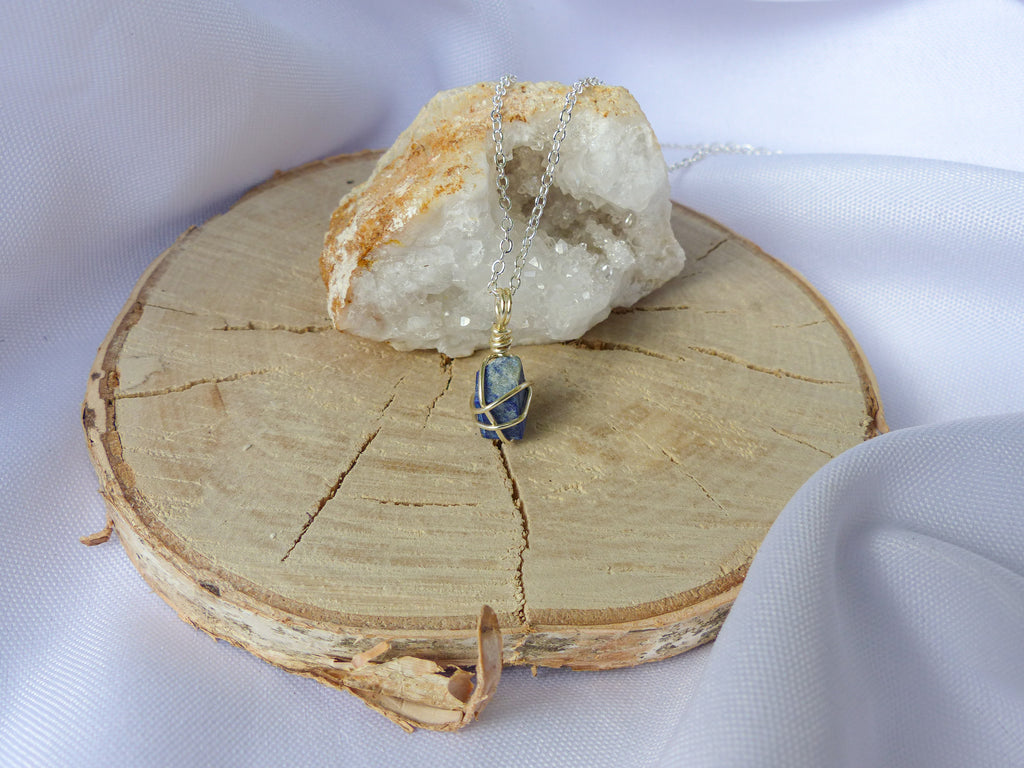 Lapislazuli Kette Silber für Klarheit, Wahrheit & Selbstbewusstsein