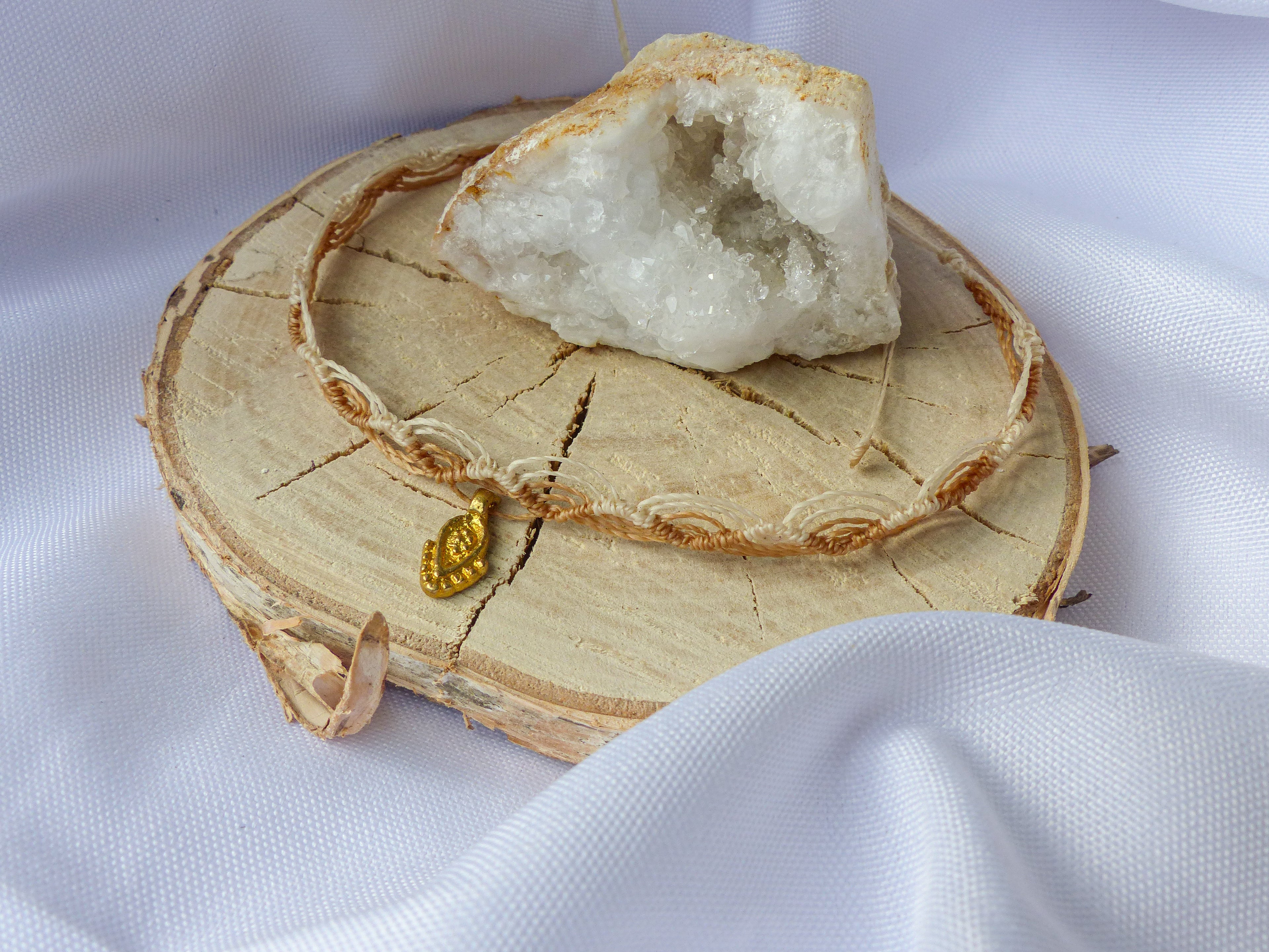 Makramee Fußkette - Natürlichkeit, Ruhe & Boho Vibes