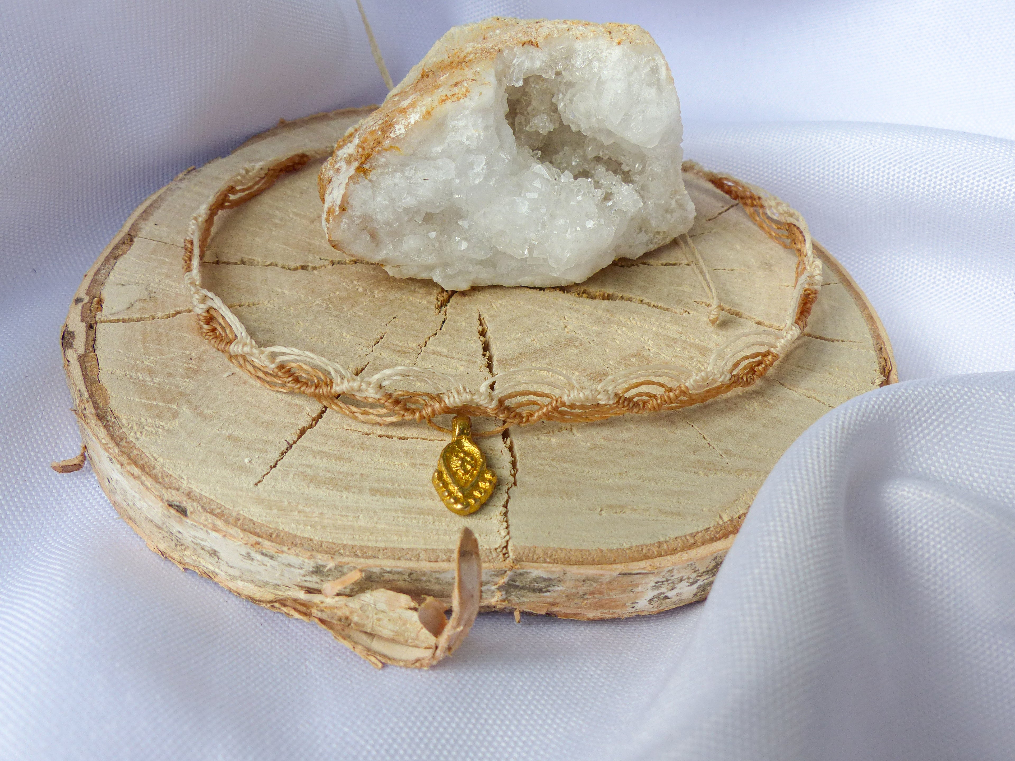 Makramee Fußkette - Natürlichkeit, Ruhe & Boho Vibes